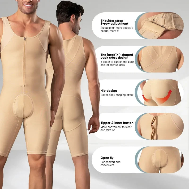 Mens Compression Fajas Body builder Shaper